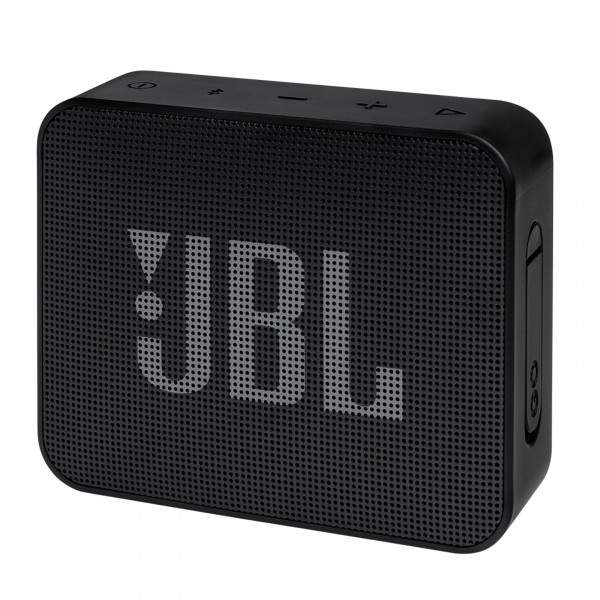 JBL GO Essential Portable Waterproof Speaker, Black Front View