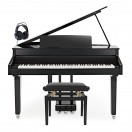G4M Sonori Digital Grand Piano Polished Ebony, Custom Bundle
