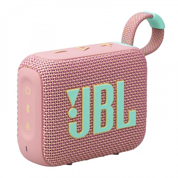 JBL GO 4 Portable Bluetooth Speaker, Pink