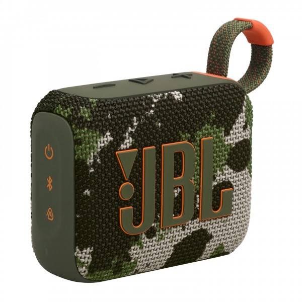 JBL GO 4 Portable Bluetooth Speaker, Squad