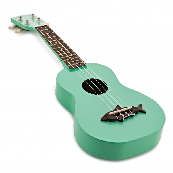 Kala Makala Shark Soprano Ukulele, Surf Green