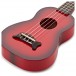 Kala Makala Dolphin Soprano Ukulele, Red Burst