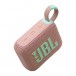 JBL GO 4 Portable Bluetooth Speaker, Pink - Angled