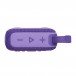 JBL GO 4 Portable Bluetooth Speaker, Purple - Top and controls - Volume and Play/Pause