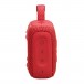 JBL GO 4 Portable Bluetooth Speaker, Red - Side view and controls - Power, Bluetooth, and Auracast