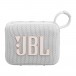 JBL GO 4 Portable Bluetooth Speaker, White - Front