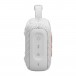 JBL GO 4 Portable Bluetooth Speaker, White - Side view and controls - Power, Bluetooth, and Auracast