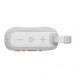 JBL GO 4 Portable Bluetooth Speaker, White - Top and controls - Volume and Play/Pause