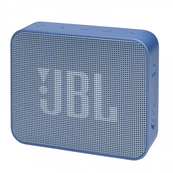 JBL GO Essential Portable Waterproof Speaker, Blue Front View