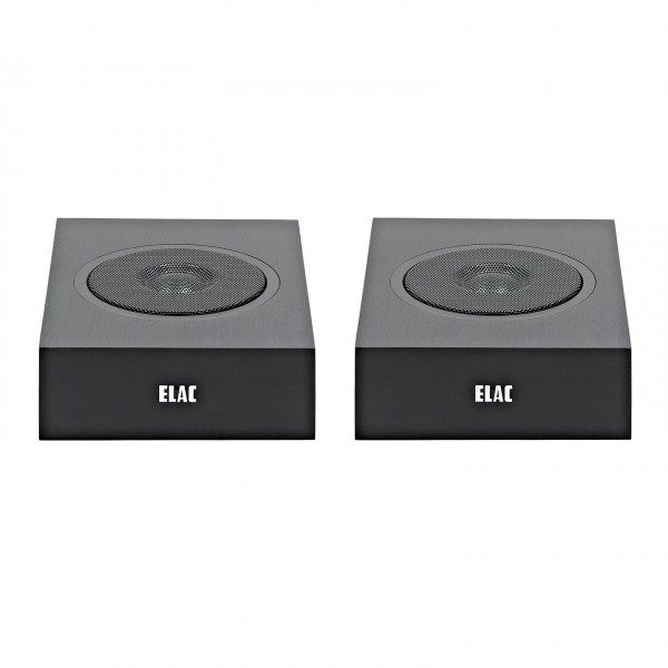 ELAC Debut A4.2 Dolby Atmos Module Speaker (Pair), Black Ash - front