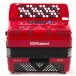 Roland FR-1XB Compact Button Type V-Accordion with Speakers, Red - Secondhand