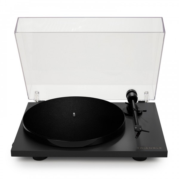 Triangle Lunar 1 Turntable, Black Forward View