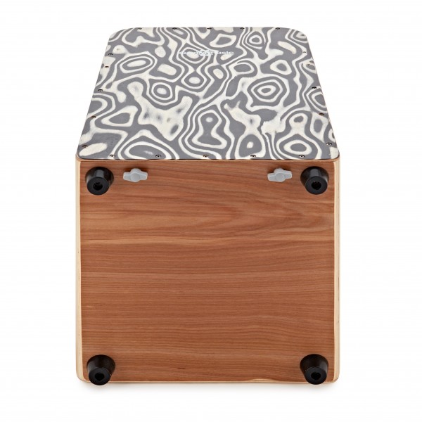 Deluxe String Cajon by Gear4music, Liquorice Swirl