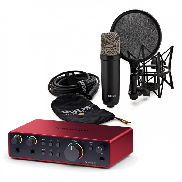 Rode NT1 Signature with Focusrite Scarlett 2i2 4th Gen - Bundle