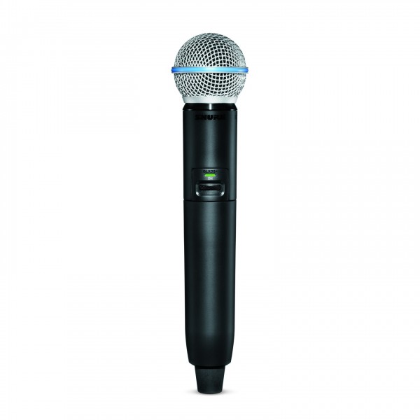 Shure GLXD2+/B58 Digital Wireless Handheld Microphone Transmitter - Front