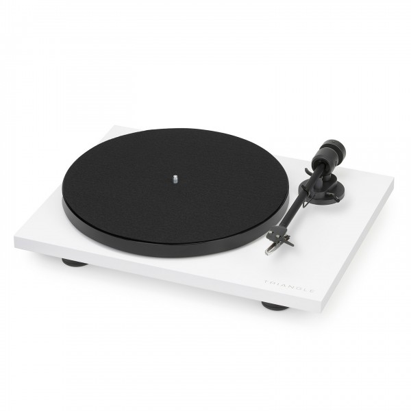 Triangle Lunar 1 Turntable, White Front View