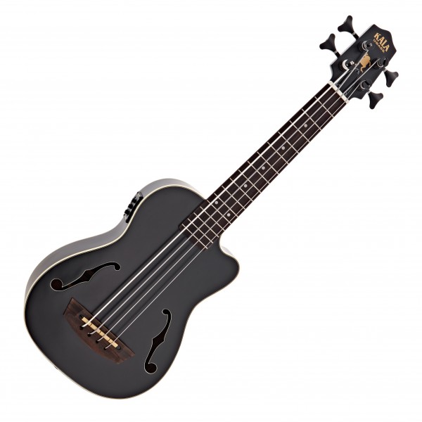 Kala U-Bass Journeyman Electro-Acoustic Ukulele, Matte Black