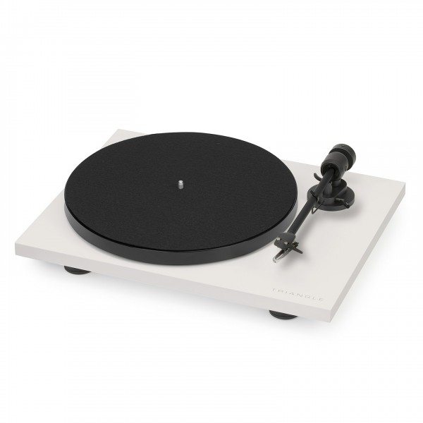 Triangle Lunar 1 Turntable, Cream Front View