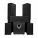 ELAC Debut F5.2 5.1 Speaker Package, Black Ash - with grilles