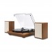 Victrola Montauk Turntable System, Oak - Angled