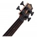 Kala Fretless U-Bass Electro-Acoustic Ukulele, Striped Ebony