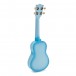 Kala Makala Dolphin Soprano Ukulele, Light Blue Burst