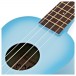 Kala Makala Dolphin Soprano Ukulele, Light Blue Burst