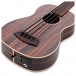 Kala Fretted U-Bass Electro-Acoustic Ukulele, Striped Ebony