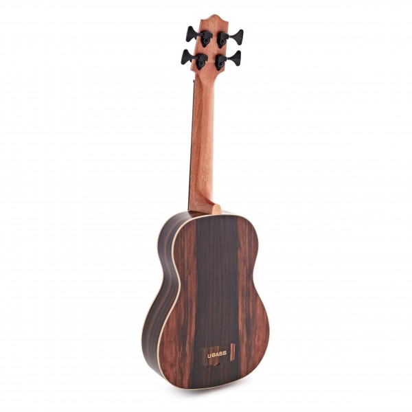 Kala Fretted U-Bass Electro-Acoustic Ukulele, Striped Ebony