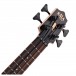 Kala Fretted U-Bass Electro-Acoustic Ukulele, Striped Ebony