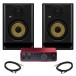 Focusrite Scarlett 2i2 4th Gen with KRK ROKIT G5 Studio Monitors - Bundle