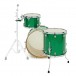 Ludwig Continental 24'' 3pc Shell Pack, Green Sparkle