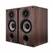 ELAC Debut B5.2 Bookshelf Speaker (Pair), Walnut Vinyl - angled 