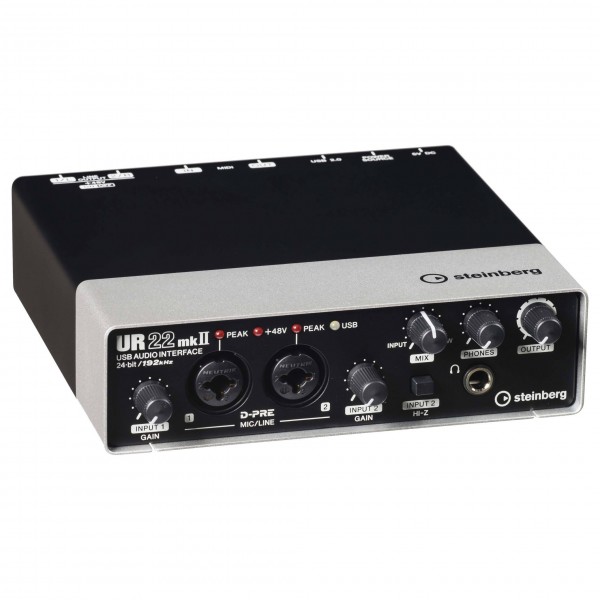 Steinberg UR22 Mk 2 USB Audio Interface - Angled Front