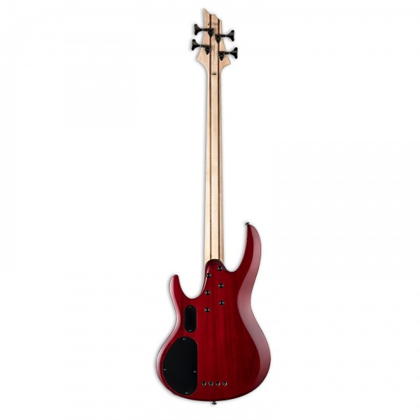 ESP LTD B-204FM, See Thru Red - back