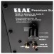 ELAC Varro PS250 Subwoofer - Detail shot of dial and inputs