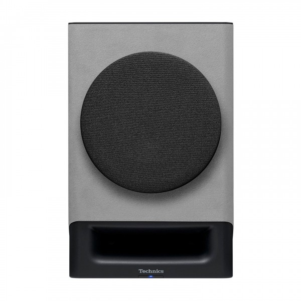 Technics SC-CX700B-H Active Speakers (Pair), Grey Grille View