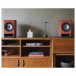 Technics SC-CX700B-H Active Speakers (Pair), Terracotta Lifestyle View