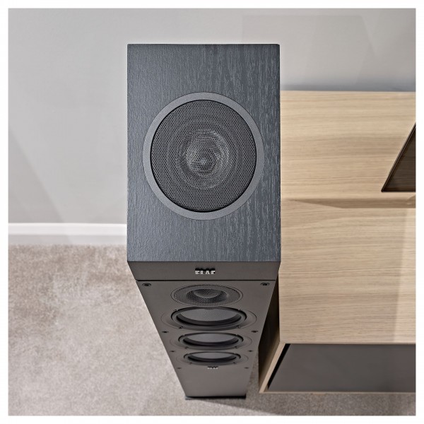 ELAC デビュー 2.0 A4.2 ドルビーアトモスモジュール ブラック : ELAC Debut 2.0 A4.2 Dolby Atmos Module Speakers, Black