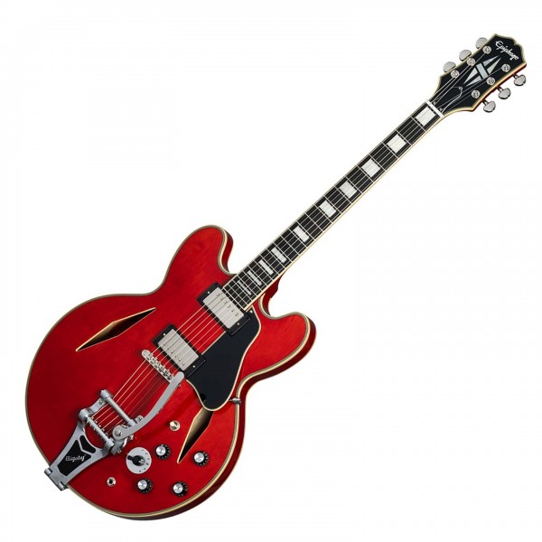 Epiphone Shinichi Ubukata ES-355 Custom Bigsby, Sixties Cherry - Front