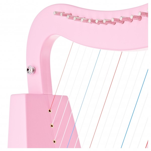 playLITE 15 String Harp by Gear4music, Pink