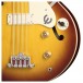 Epiphone Jack Casady Fretless Bass, Aged Royal Tan - Controls