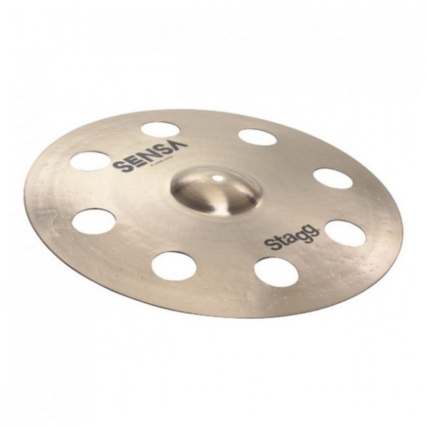Stagg 18" Sensa Orbis Crash Cymbal & Gear4music Boom Arm Stand, Black