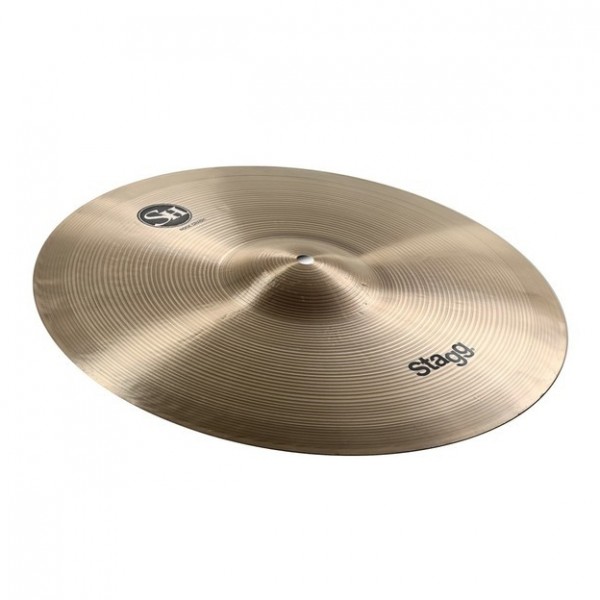Stagg 18" SH Rock Crash Cymbal & Gear4music Boom Arm Stand, Black