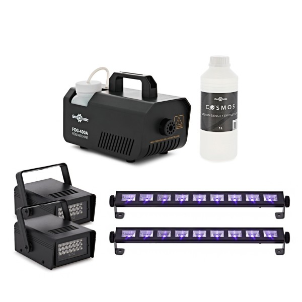 Strobe & UV Lights and Effects Party Pack by Gear4music
