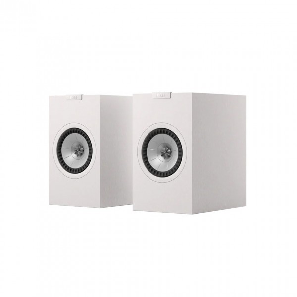 KEF Q1 Meta Bookshelf Speakers (Pair), Satin White