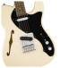 Squier Affinity Series Telecaster Thinline, Laurel Fingerboard, Black Pickguard, Olympic White - Bridge