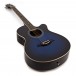 Single Cutaway Electro Acoustic Guitar by Gear4music, Blue