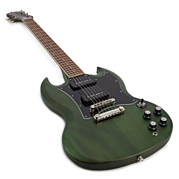 Epiphone SG Classic Worn P90s, Worn Inverness Green at Gear4music