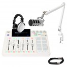 Rode RodeCaster Pro II Live-Streaming and Podcasting Package, White